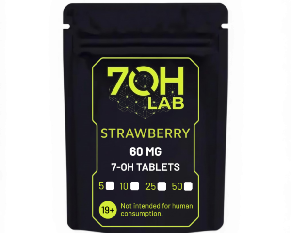 7OH Lab 60MG Strawberry 7-Hydroxymitragynine Tablets Canada
